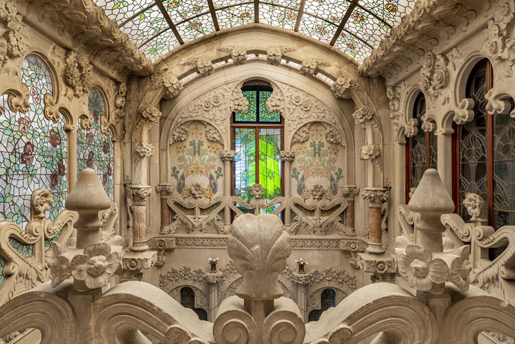 The interior of Casa Navas Modernist building in Reus.