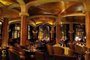 beautiful music bar in hotel casa fuster of Barcelona